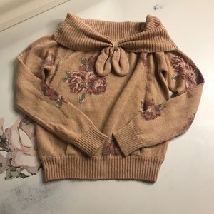 Liz Lisa French Country Floral Knit Sweater Top